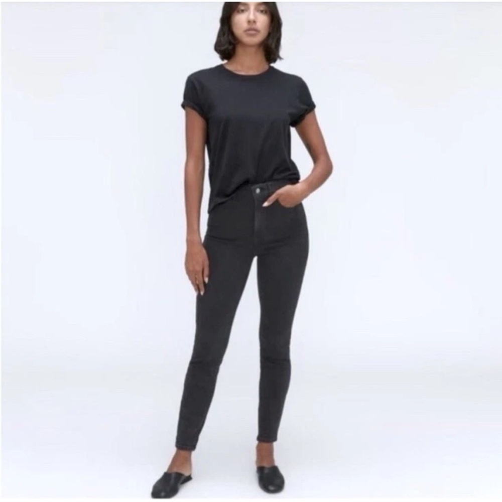 Everlane Black the Curvy High Rise Crop Skinny Jean